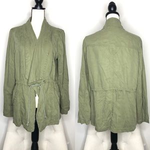 Max Jeans Olive Green Light Wright Jacket Sz XL